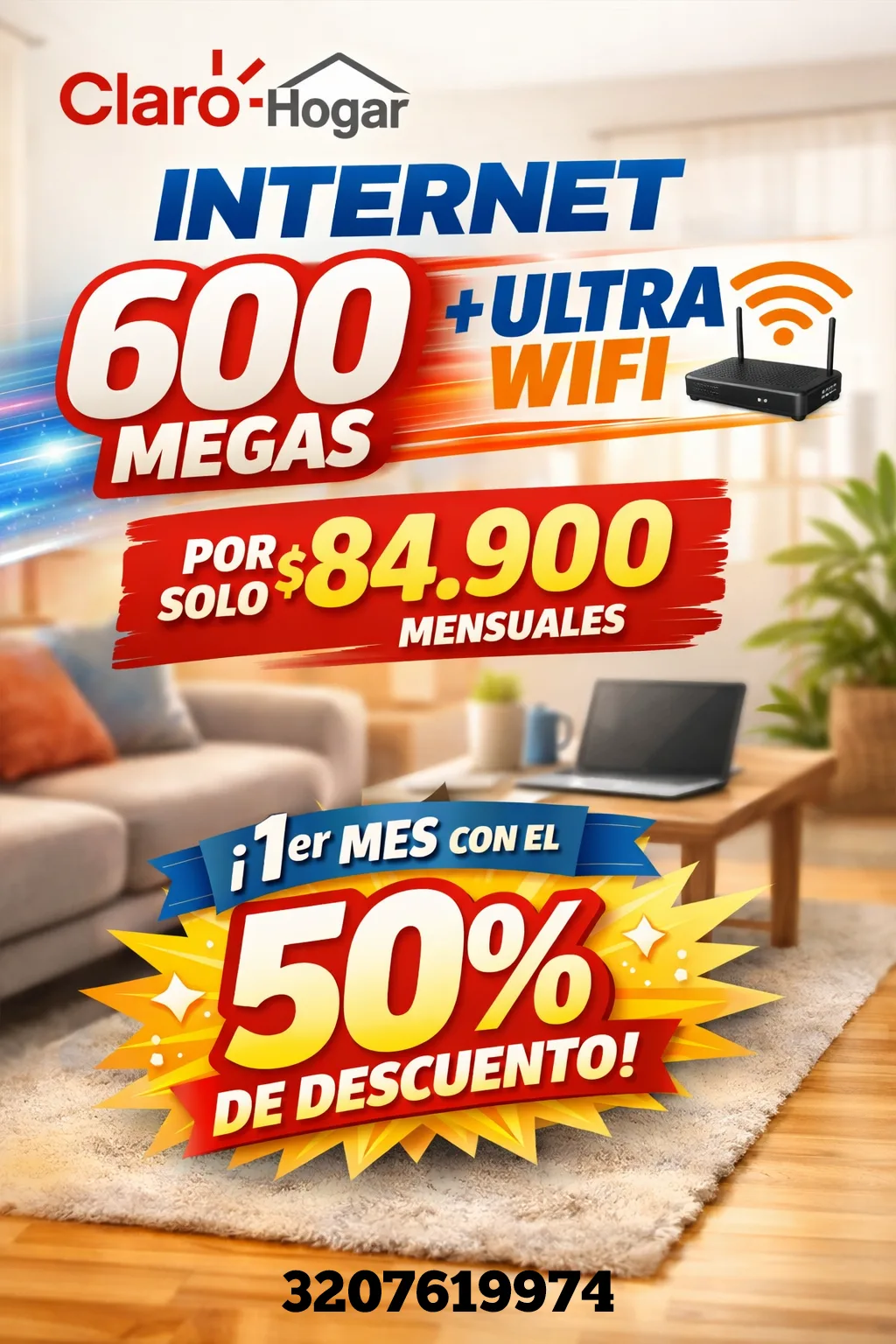 INTERNET 600 MB + ULTRA WIFI imagen 1